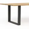 Esstisch Clifton - mit Einsätzen, LB ca. 200x100 cm, Wildeiche massiv, natur geölt