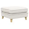 Hocker Mapleton - Stoff, Creme