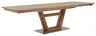 Esstisch Faro Plus - LB ca. 180x90 cm, Tisch verlängerbar (Klappeinlage einseitig), Wildeiche massiv, Bianco