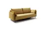 Schlafsofa Nettuno - 3-Sitzer, inkl. Schlaffunktion, Velour, Senfgelb