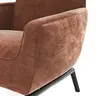 Sessel Matina - Größe L, Velour, Kupfer