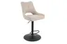 Barhocker - drehbar, höhenverstellbar, Microfaser, Beige