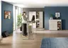 Büroschrank - B ca. 80 cm, Riva Eiche Nachbildung, Kaschmir