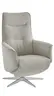 Relaxsessel Riposo - inkl. motorischer Relaxfunktion mit Aufstehhilfe, Stoff, Graubeige