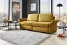 Sofa - 2-Sitzer mit Schlaffunktion, Stoff, Senfgelb