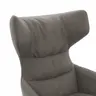 Drehsessel Houston Relax - Größe M, inkl. Relaxfunktion + Gasdruckfeder, Stoff, Taupe
