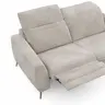 Sofa Tulsa KV - 2,5-Sitzer, inkl. Relaxfunktion und Kopfteilverstellung (motorisch), Stoff, Graubeige
