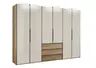 Drehtürenschrank - B. ca. 298 cm, Sandglas, Eiche Dekor