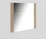 Spiegel - LB ca. 82x80 cm, Eiche bianco massiv geölt