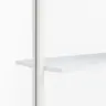 Regal Edge - BH ca. 97x210 cm, Lack, Weiß
