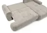 Ecksofa - 2-Sitzer mit Longchair rechts, Stoff, Beige