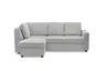 Ecksofa PRO FLEXX - Ecke links, 2-Sitzer, Stoff, Silbergrau