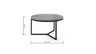 Couchtisch Joan 2- LBH ca. 58x58x33 cm, Asteiche massiv, Gestell schwarz