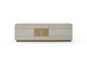 Sideboard Mileto - BHT ca. 234x70x46 cm, Farbglas Lichtgrau, Naturdesign