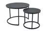 Couchtisch - 2er Set, Anthrazit, Schwarz