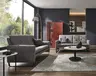 Sofa Tenero - 2-Sitzer, Stoff, Grau