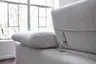Ecksofa Felipa - Ecke links mit 2,5-Sitzer inkl. Relaxfunktion (motorisch) und Kopfteil verstellbar, Stoff, Natur