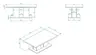 Couchtisch - LB ca. 115x65 cm, Eiche Evoke Nachbildung, Salbeigrün