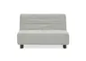  Faltsofa Easy - 2-Sitzer ohne Armlehne, ca. 140 cm inkl. Schlaffunktion, Stoff, Grau