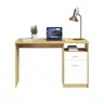 Schreibtisch- LB ca. 123x50 cm, Eiche Dekor, Weiß