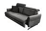 Sofa - 2,5-Sitzer, Kopfteil verstellbar, Sitzvorzug motorisch, Leder, Anthrazit