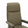  Drehsessel Enno Lazyline - Größe M inkl. Relaxfunktion, Leder Olive
