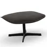 Hocker Helge - Stoff, Dunkelgrau