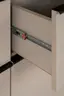 Vitrine - B ca. 60 cm, Sand, Schwarz
