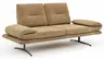 Sofa Lucero 2.0 - 2-Sitzer inkl. Drehsitz, Rollout-Armlehne und Sitztiefe verstellbar, Stoff, Cognac