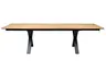 Esstisch MATTIES - ausziehbar, LB ca. 180x90 cm, Eiche Furnier, Schweizer Kante, Schwarz