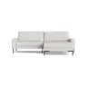 Ecksofa Enna - 1,75-Sitzer, Longchair rechts, Stoff, Offwhite