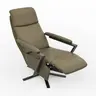  Drehsessel Enno Lazyline - Größe M inkl. Relaxfunktion, Leder Olive
