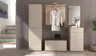 Garderobe - inkl. Sitzkissen, Riva Eiche Nachbildung, Kaschmir