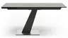 Esstisch Iseo - LB ca. 140x80 cm, ausziehbar, Keramik, Grau