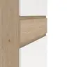Schuhschrank - B ca. 81 cm, Jackson Hickory Nachbildung, Weiß