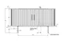 Sideboard - B ca. 140 cm, Eiche Furnier, Natur