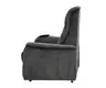 TV-Sessel MIKLAS - Aufstehhilfe, Relaxfunktion, Stoff, Grau