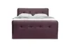 Boxspringbett HOLLIE- Liegefläche ca. 180x200 cm, Stoff, Brombeer, Bonell, Inkl. Topper