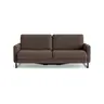 Sofa Aracena - 3-Sitzer inkl. Sitzvorzug motorisch, Leder, Dunkelbraun