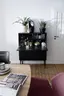 Highboard Edge -  Schwarz, Gebeizt
