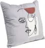 Deko-Kissen - LB ca. 45x45 cm, Grau