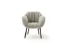 Sessel Sevano - Leder, Offwhite