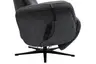 TV-Sessel MARLON - drehbar, Relaxfunktion, Kopfteilverstellung, Stoff, Graublau