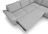 Ecksofa COOL - Ecke links mit 2,5-Sitzer, Querschläfer, Stoff, Hellgrau