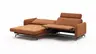 Ecksofa Enna - Longchair Links mit 1,75-Sitzer, inkl. motorischer Relaxfunktion, Stoff, Terracotta