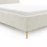 Bettgestell Carmen - Liegefläche ca. 140x200cm, Stoff, Beige