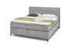 Boxspringbett- Liegefläche ca. 180x200 cm, Stoff, Grau
