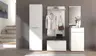 Garderobe - inkl. Sitzkissen, Weiß