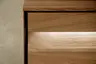 Sideboard Due Viso - inkl. Beleuchtung, BHT ca. 183x103x45 cm, Wildeiche Roheffekt, geölt