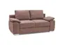 Schlafsofa EMIEL - 2-Sitzer inkl. Schlaffunktion und Bettkasten, Stoff, Koralle